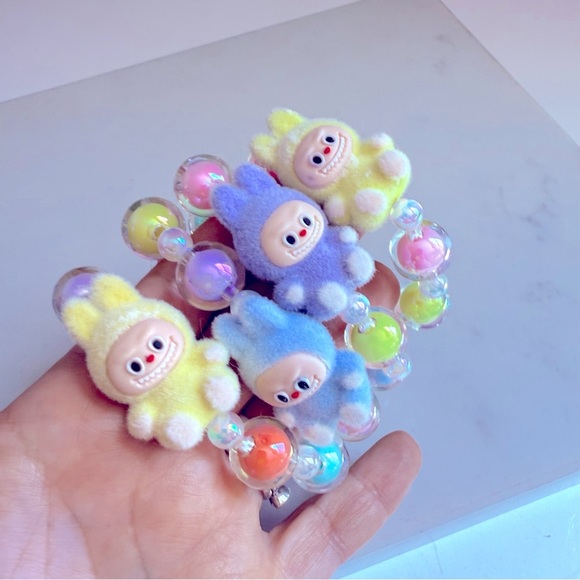 NWOT 1 Handmade Labubu Colorful Beaded Bracelets for Kids - Picture 6 of 7